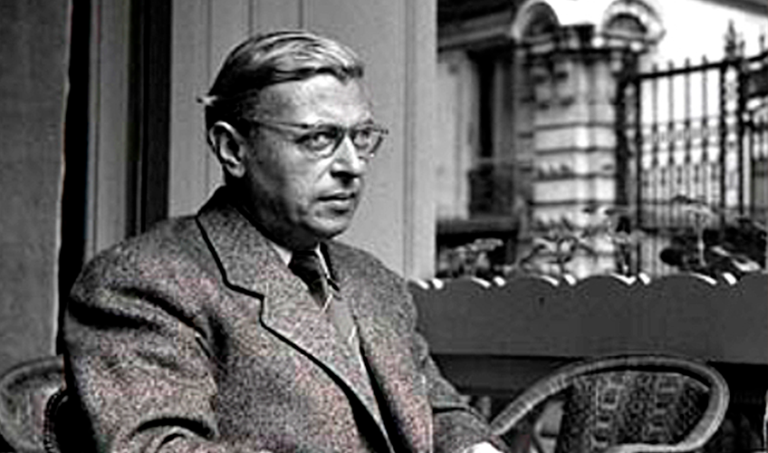 Portræt af jean Paul Sartre